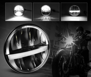 ФАРА МОТОЦИКЛА ПЕРЕДНЯЯ ФОНАРЬ H4 LED 5,75 дюйма 14,3 см Harley Honda