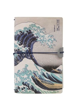 Notes skórzany A6 Hokusai Great Wave 80k w linie