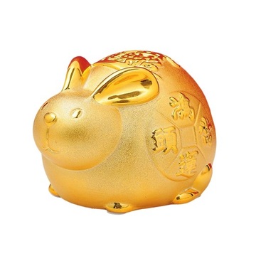 Lucky Rabbit Money Bank figurka zwierzątka 5 cali