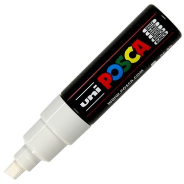 Marker z farbą plakatową Posca PC-8K biały