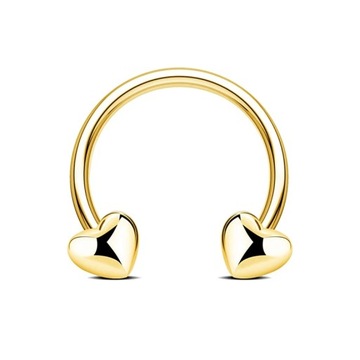 16G Septum Rings Heart Cartilage Earring Hoop Stainless Steel Helix