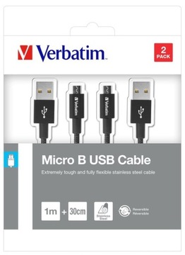 Verbatim 48875 USB-кабель длиной 1 м USB 3.2 Gen 1 (3.1 Gen 1) Micro-USB A USB A Cz