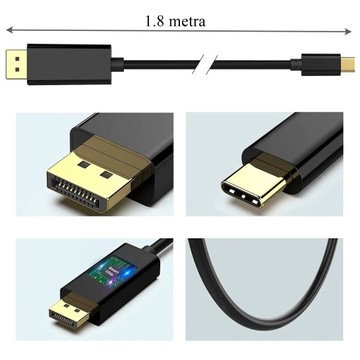 Кабель USB C к Displayport 4K MacBook Thunderbolt