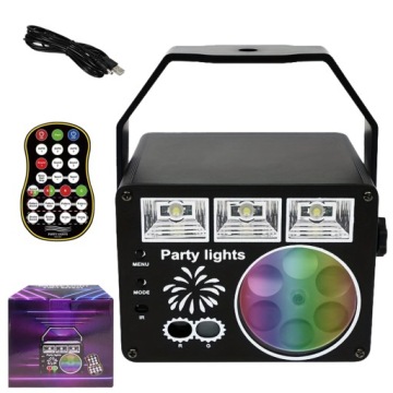 Led Projektor Diskotékové Disco Lampy Pro Párty, Domácí Osvětlení S Dálkovým Ovládáním