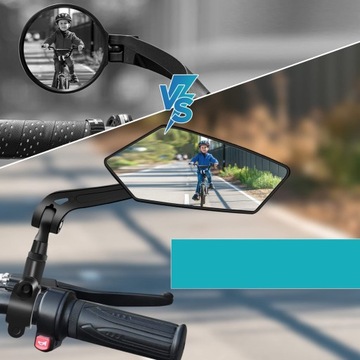 2 шт. ВЕЛОСИПЕДНОЕ ЗЕРКАЛО, РЕГУЛИРУЕМОЕ НА 360°, ДЛЯ ВЕЛОСИПЕДНОГО РУЛЯ 20-24 ММ