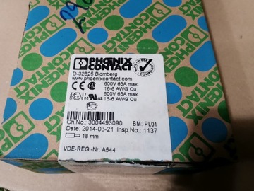 Проходной соединитель Phoenix ST 10, серый 3036110