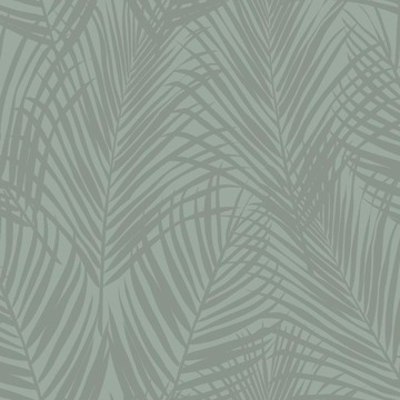 TAPETA FLIZELINOWA OLIWKOWA TROPIKALNE LIŚCIE PALM