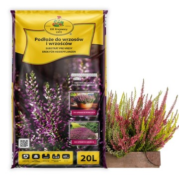 ZIEMIA PODŁOŻE DO WRZOSÓW I WRZOŚCÓW z kompostem i nawozem 20L KIK