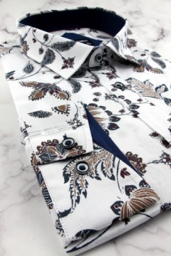 Мужская элегантная деловая рубашка к костюму E051