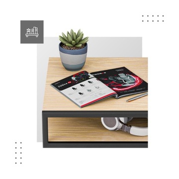 Письменный стол с полками Стильный ПРОМ Марк Адлер Лидер 4.2 Лофт