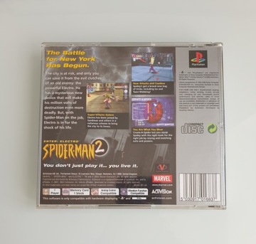 Spider-Man 2: Electro PSX PS1 ПОЛНАЯ ПОЛНАЯ СТАНЦИЯ ДЛЯ PLAYSTATION 1 3XA
