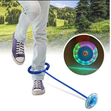 Светодиодная скакалка HULA HOP ИГРУШКА ДЛЯ НОГ ШКИПЕР 63 СМ ДВИЖЕНИЕ ДЛЯ ДЕТЕЙ