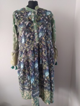 Zaibunnisa boho sukienka chwosty zawieszki M