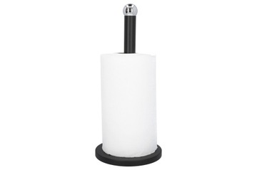 Держатель для бумажных полотенец черный, стальной.