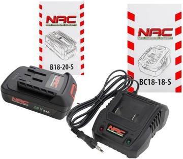NAC BATTERY BUTTER BUTTER TB18-B20-S Зарядное устройство для аккумуляторов 18 В
