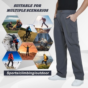 Мужские брюки для треккинга, водонепроницаемые, для альпинизма