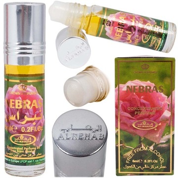 PERFUMY DAMSKIE W OLEJKU AL-REHAB NEBRAS KWIATOWE ORYGINALNE Z DUBAJU