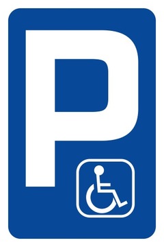 ПАРКОВКА ДЛЯ ИНВАЛИДОВ ПВХ 5мм, формат А4