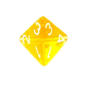 Набор кубиков REBEL RPG — кристалл — желтый