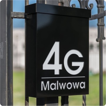 PODŚWIETLANA SKRZYNKA NA LISTY POCZTOWA | LED | Z ADRESEM Z NUMEREM DOMU