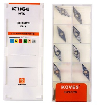 Płytki węglikowe VCGT 110302 AK H01 aluminium VCMT