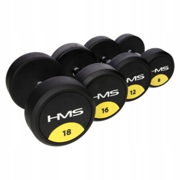 ГАНТЕЛИ HG PRO 14 КГ ОБРЕЗИНЕННЫЕ HMS