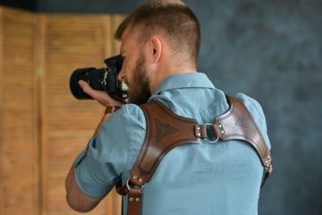 Кожаные фотографические подтяжки CH. Модель «КЕЛЬТ».