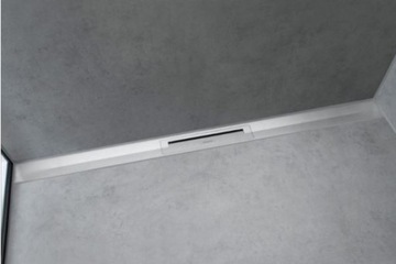Listwa odpływu Hansgrohe Raindrain Flex 80cm, przycinana stal, przyścienna