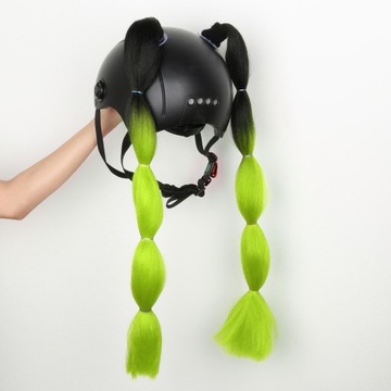 Warkocze do kasku rowerowego Ogony do włosów Włosy do kasku Używane do dowo