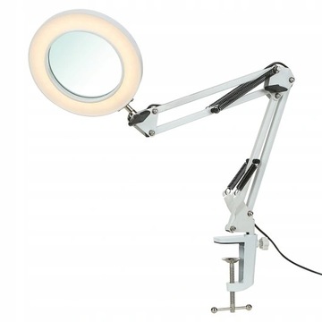 lampka biurkowa 12W 64 LED Z szkłem powiększającym