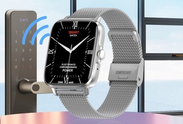 SMARTWATCH ZEGAREK Damski ROZMOWY TELEFONICZNE Menu PL EKG PULS + 2 PASKI