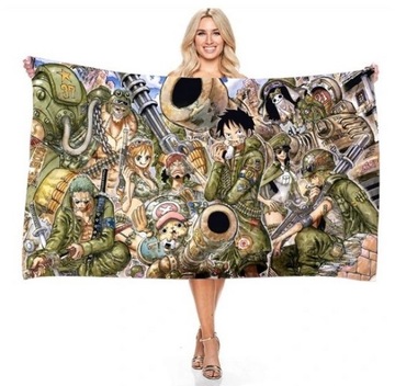 RĘCZNIK PLAŻOWY Z ANIME ONE PIECE 140x180cm
