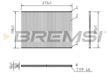 BREMSI FC0944 FILTR VENTILACE PROSTORU SPOLUJEZDCE