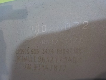 RENAULT TRAFIC III 1.6 DCI 16R ZRCÁTKO ZPÁTEČNÁ 963217348R 93867872