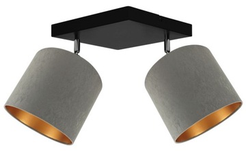 LAMPA WISZĄCA PLAFON ŻYRANDOL ABAŻUR WELUR LED