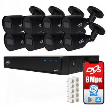 Zestaw do monitoringu DVS DVS-NVR0801PoE-D8 + 8xDVS-MP8028DT-IRS