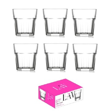 LAV ARAS komplet 6 kieliszków do WÓDKI 6 szt 45ml SHOT kieliszki do likieru