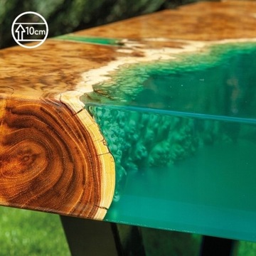 Кристаллическая эпоксидная смола для заливки дерева для художественных работ, 10 см.