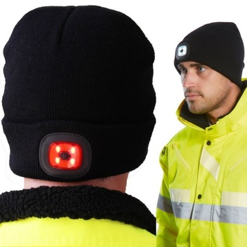 Зимняя шапка, рабочий фонарик, светодиодная USB-лампа OHS.