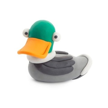 TM Toys 1 szt. HEY CLAY MASA PLASTYCZNA KACZKA