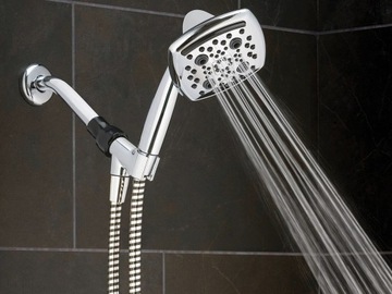 ZESTAW PRYSZNICOWY z wodospadem SŁUCHAWKA PRYSZNICOWA 6F Z WĘŻEM -58% WODY