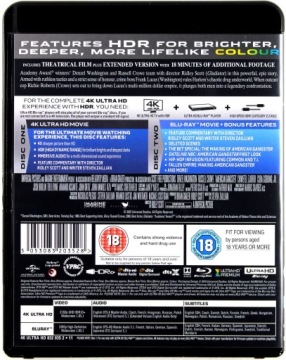 АМЕРИКАНСКИЙ ГАНГСТЕР [BLU-RAY 4K]+[BLU-RAY]