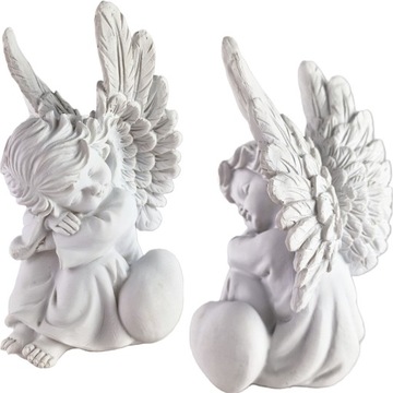 ANIOŁ FIGURKA ANIOŁKA Z SERCEM 18 CM ANIOŁEK ZNICZ