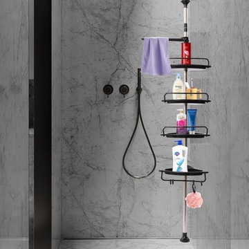 Полка ванной комнаты для душевой телескопической регулировки высоты 320 см
