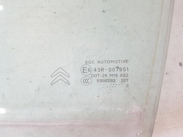CITROEN DS3 09-16 2010 ОКНО ДВЕРИ ЛЕВОЕ