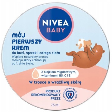 NIVEA BABY Krem pielęgnacyjny dla dzieci i niemowląt Mój Pierwszy krem 75ml