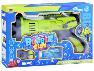 BUBBLE ПИСТОЛЕТ BUBBLE МАШИНА АВТОМАТИЧЕСКИЙ + ЖИДКОСТЬ + АККУМУЛЯТОР
