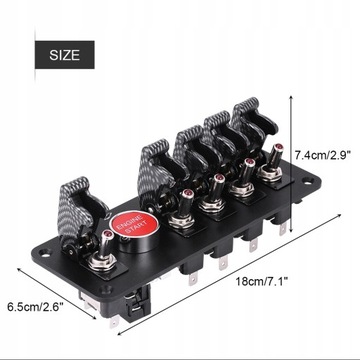 12V 6 grupa przełącznik przełącznika zapłonu