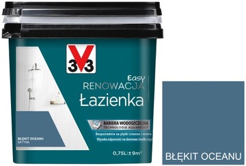V33 Farba RENOWACJA płytki ceramika BŁEKIT 750ml