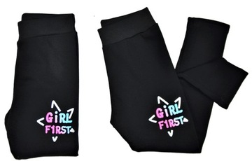 LEGGINSY GETRY CIEPŁE na futerku r.134/140 cm